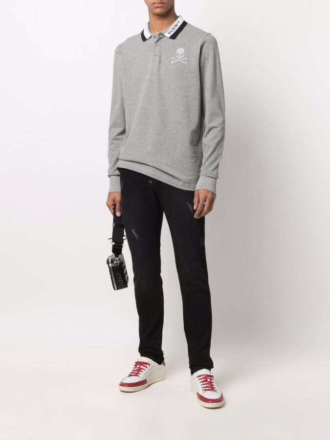 Philipp Plein Poloshirt met logo Grijs