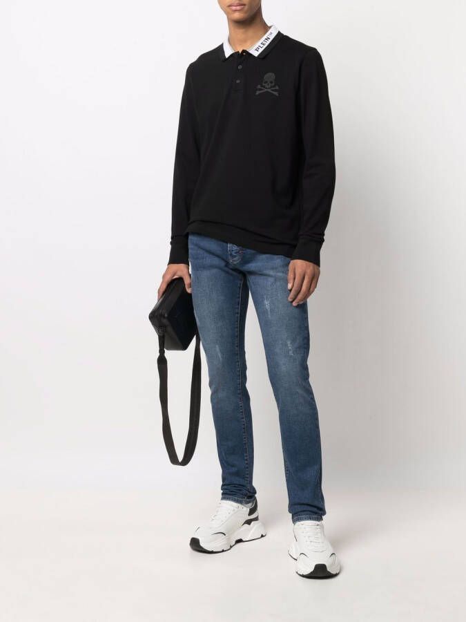 Philipp Plein Poloshirt met logo Zwart