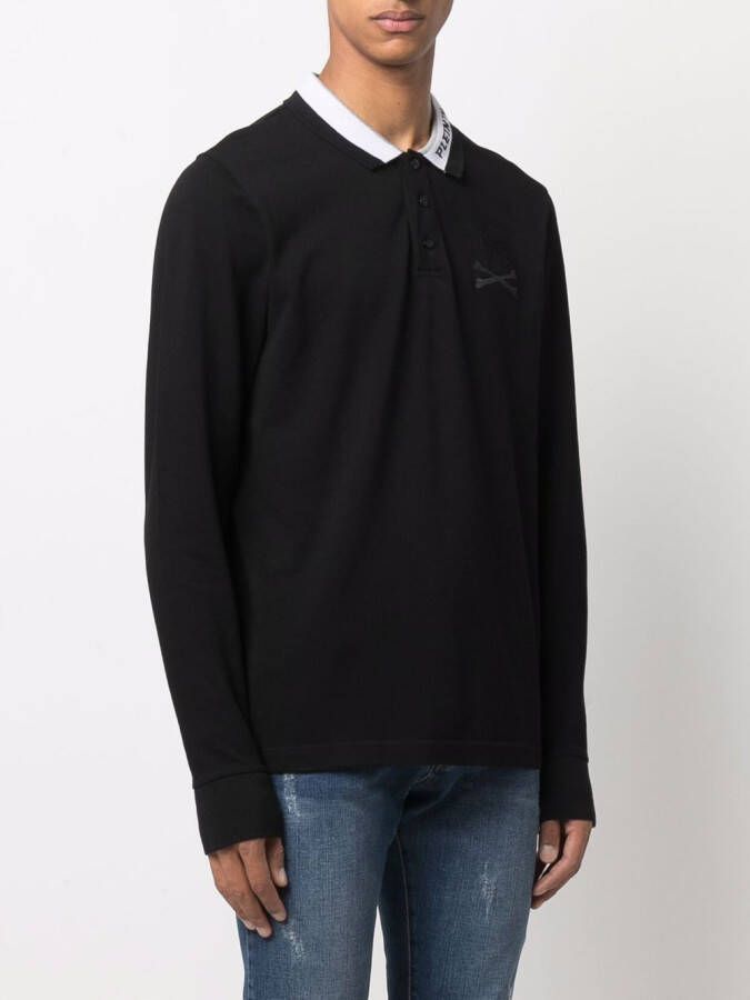 Philipp Plein Poloshirt met logo Zwart