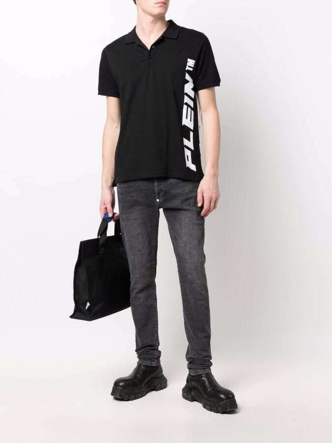Philipp Plein Poloshirt met logo Zwart
