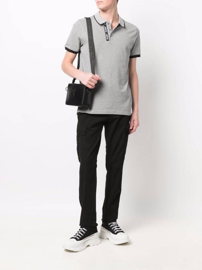 Philipp Plein Poloshirt met logoband Grijs