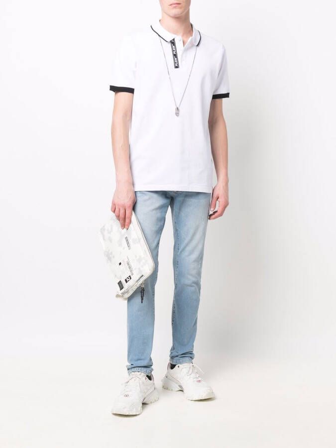 Philipp Plein Poloshirt met logoband Wit
