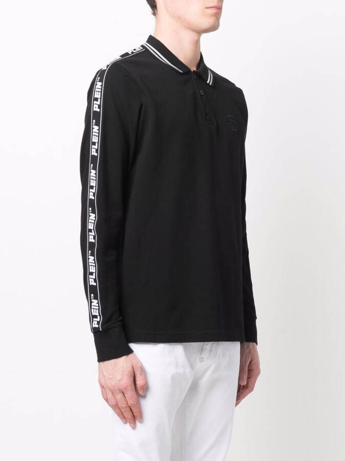 Philipp Plein Poloshirt met logoband Zwart