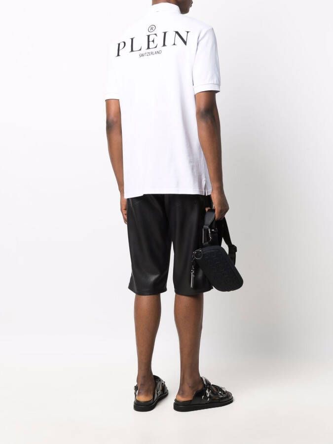 Philipp Plein Poloshirt met logopatch Wit