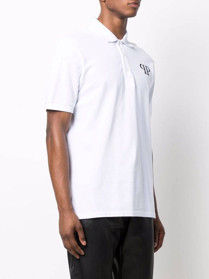Philipp Plein Poloshirt met logopatch Wit