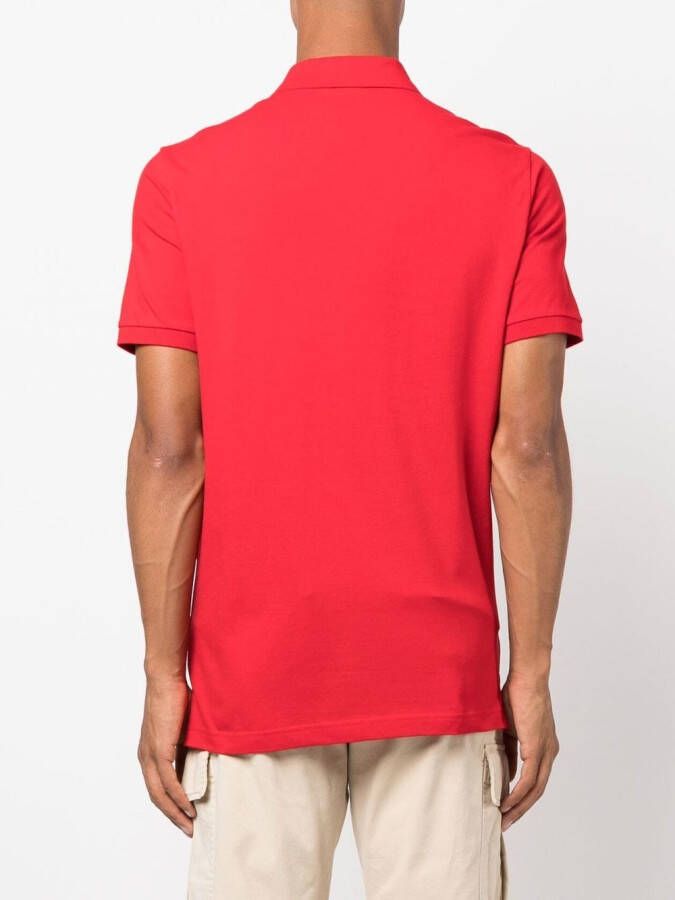 Philipp Plein Poloshirt met logoplakkaat Rood