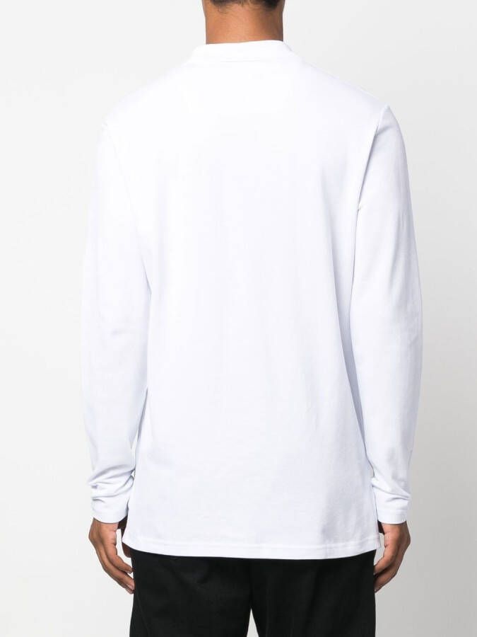 Philipp Plein Poloshirt met logoplakkaat Wit