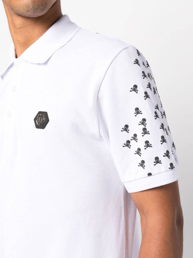 Philipp Plein Poloshirt met logoprint Wit