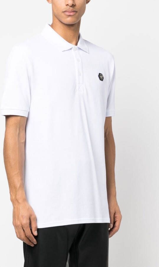 Philipp Plein Poloshirt met logoprint Wit