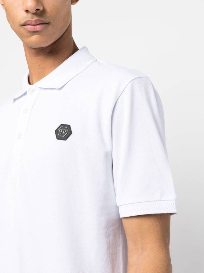 Philipp Plein Poloshirt met logoprint Wit