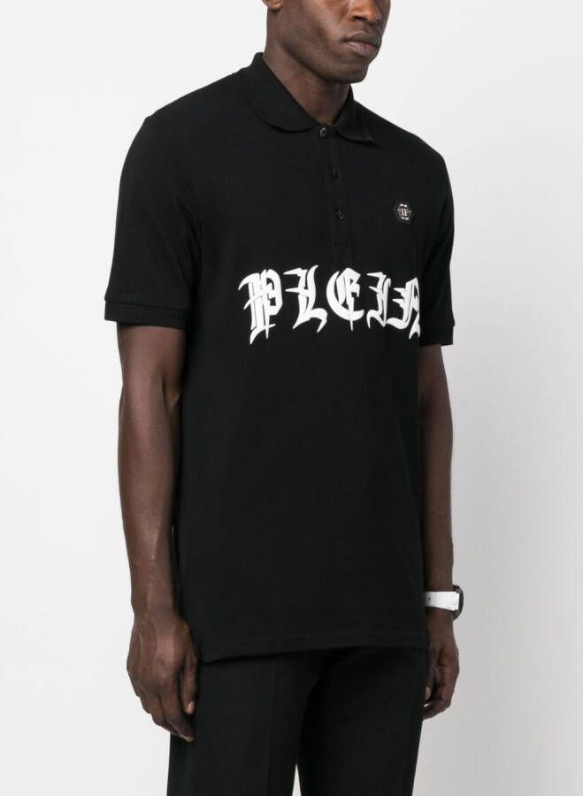 Philipp Plein Poloshirt met logoprint Zwart