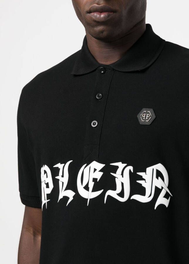 Philipp Plein Poloshirt met logoprint Zwart