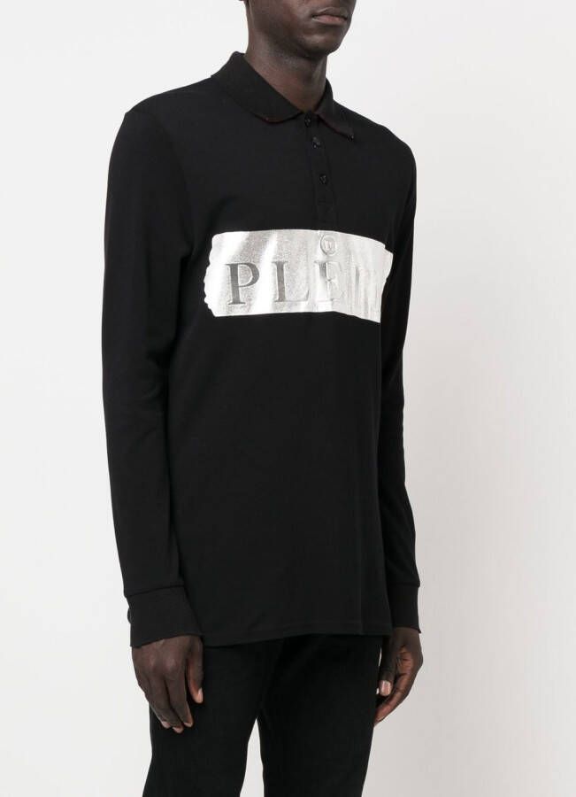 Philipp Plein Poloshirt met logoprint Zwart