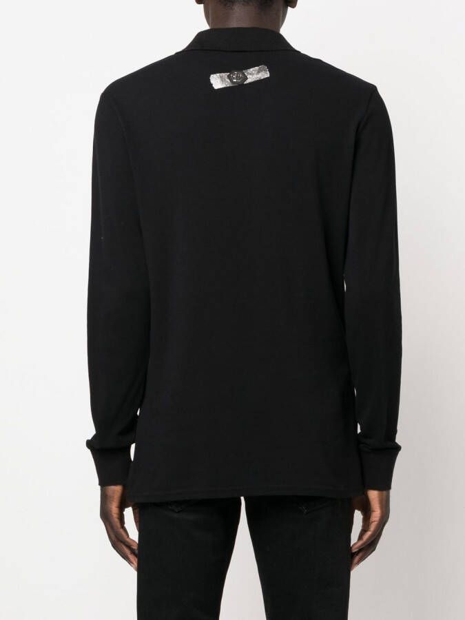Philipp Plein Poloshirt met logoprint Zwart