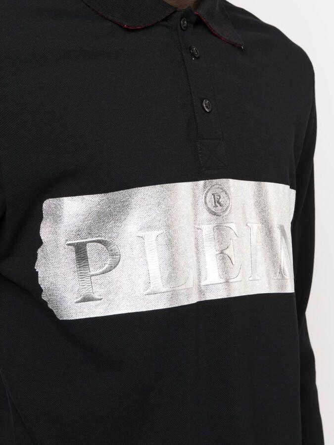 Philipp Plein Poloshirt met logoprint Zwart