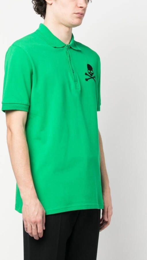 Philipp Plein Poloshirt van gerecycled polyester Groen