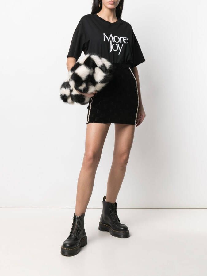 Philipp Plein Rok met monogram print Zwart