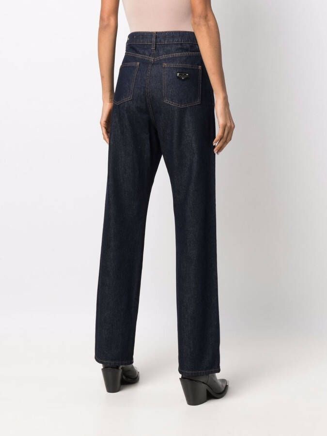 Philipp Plein Ruimvallende jeans Blauw