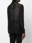 Philipp Plein Semi-doorzichtige blouse Zwart - Thumbnail 4