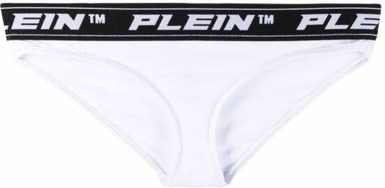 Philipp Plein Drie boxershorts met logoband Wit