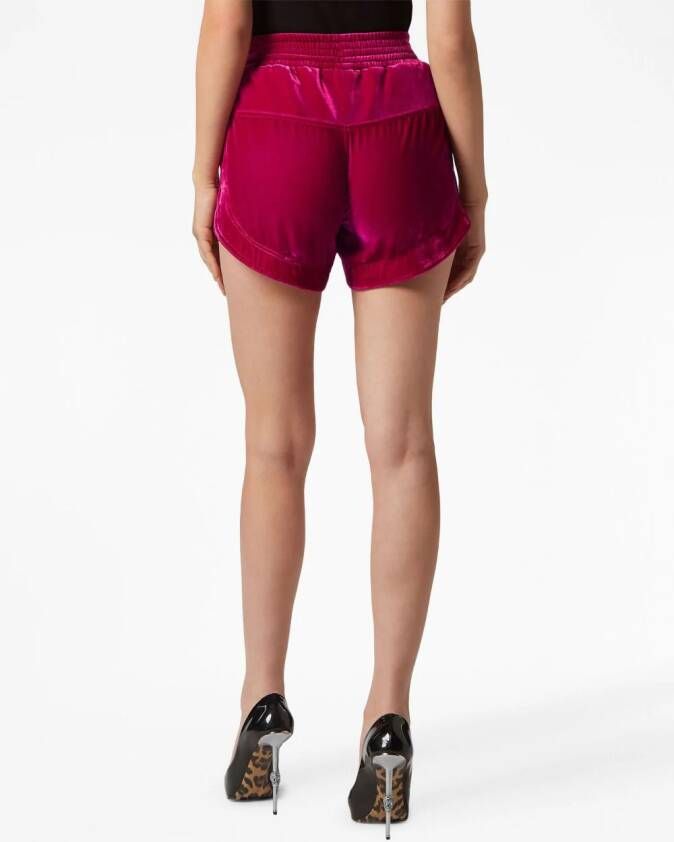 Philipp Plein Shorts met elastische taille Roze