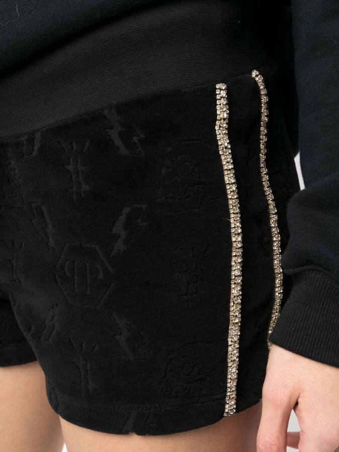 Philipp Plein Shorts met trekkoord Zwart