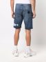 Philipp Plein Shorts op knielengte Blauw - Thumbnail 4