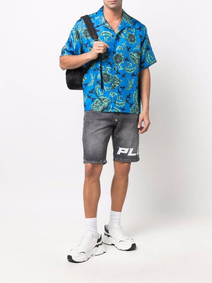 Philipp Plein Shorts op knielengte Grijs