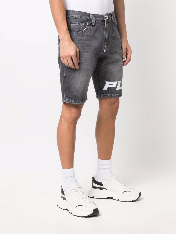 Philipp Plein Shorts op knielengte Grijs