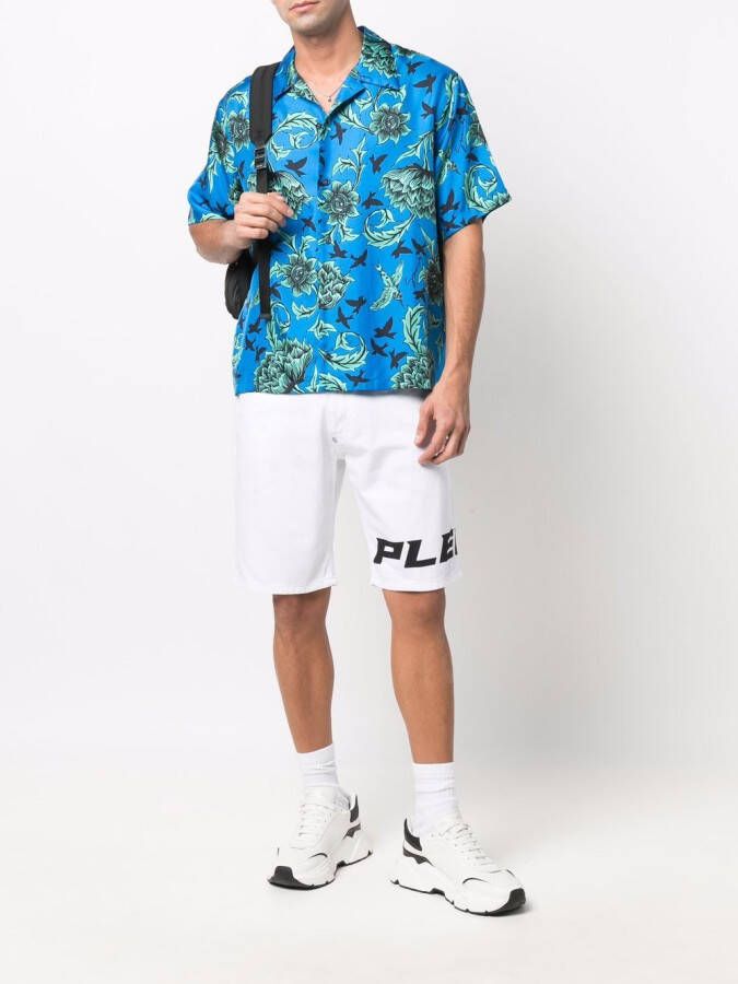 Philipp Plein Shorts op knielengte Wit
