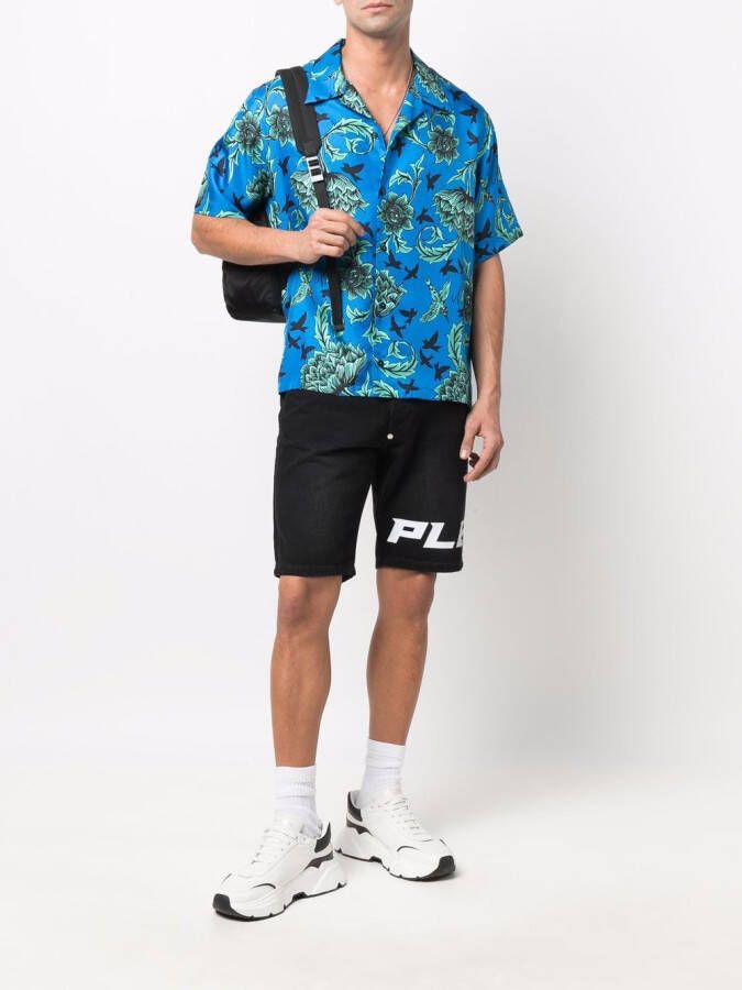 Philipp Plein Shorts op knielengte Zwart