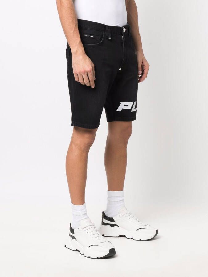 Philipp Plein Shorts op knielengte Zwart