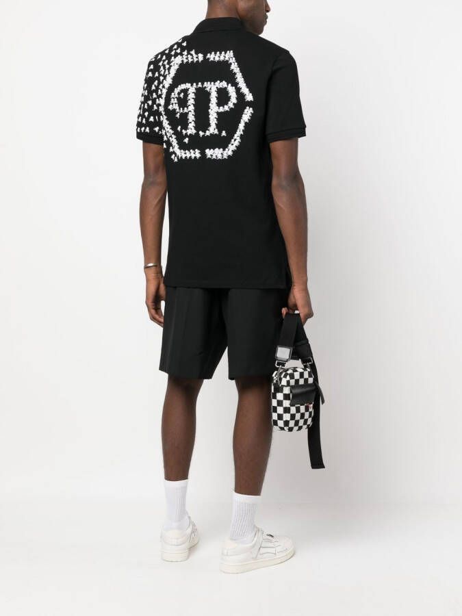 Philipp Plein Poloshirt met logoprint Zwart