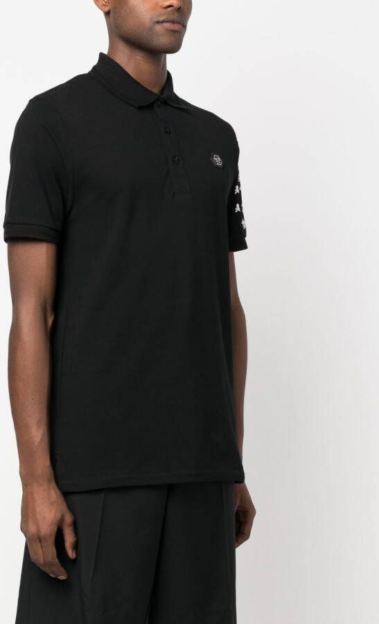 Philipp Plein Poloshirt met logoprint Zwart