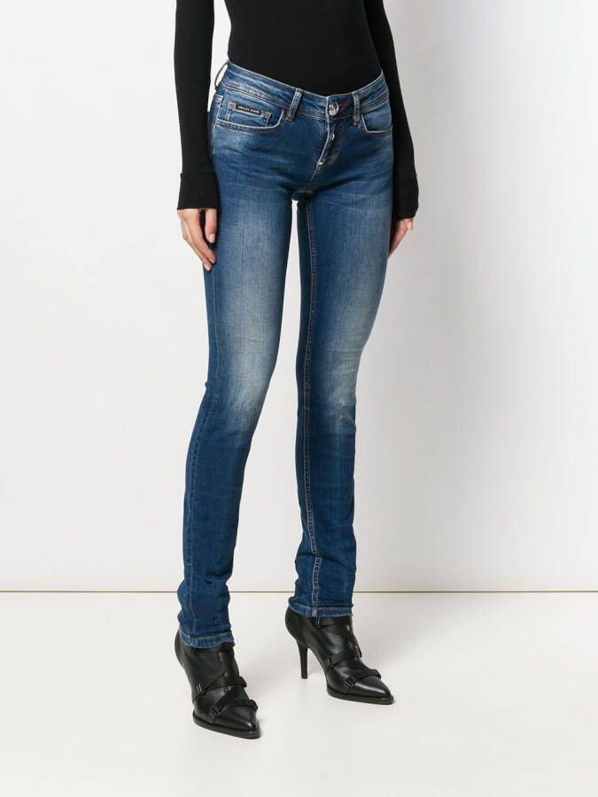 Philipp Plein Slim-fit jeans Blauw