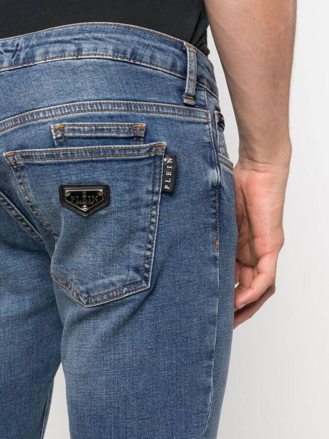 Philipp Plein Slim-fit jeans Blauw