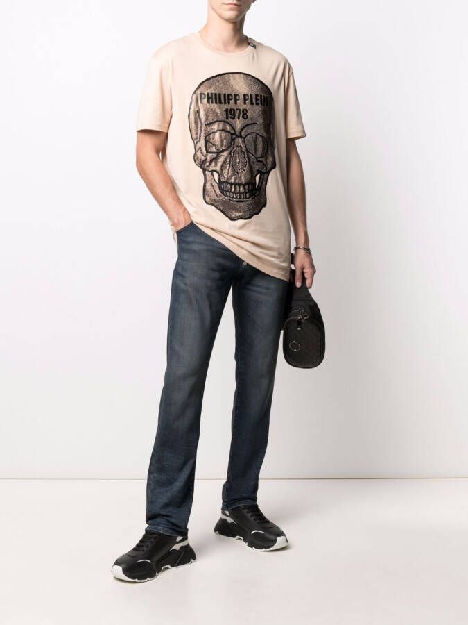 Philipp Plein Straight jeans Blauw