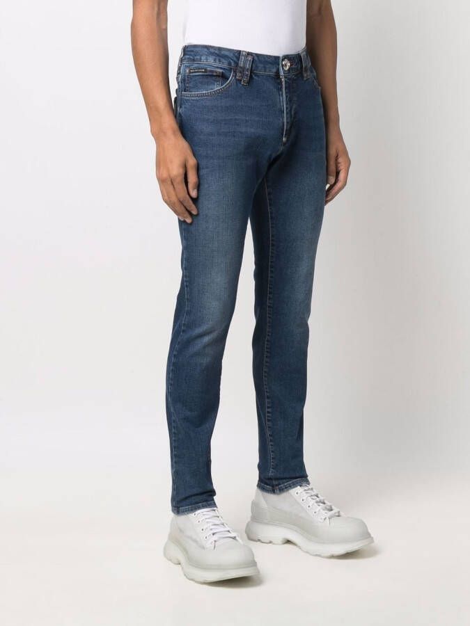 Philipp Plein Slim-fit jeans Blauw