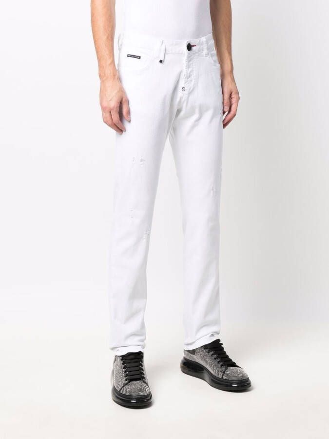 Philipp Plein Slim-fit jeans Wit