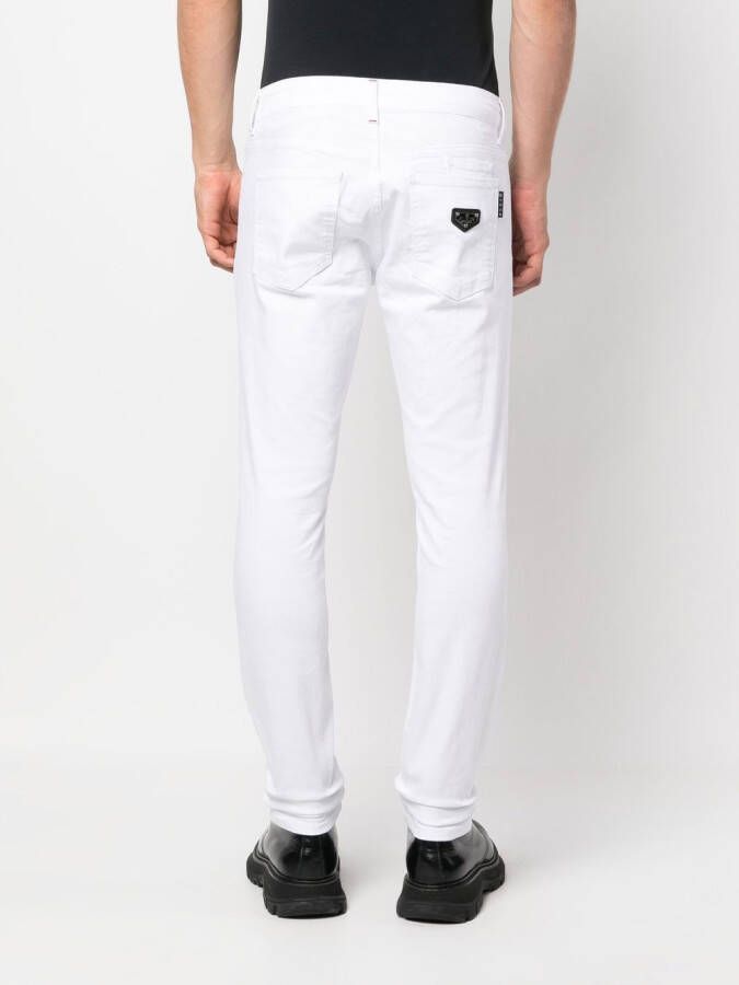 Philipp Plein Slim-fit jeans Wit