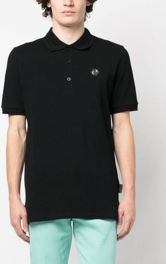 Philipp Plein Poloshirt met logo Zwart