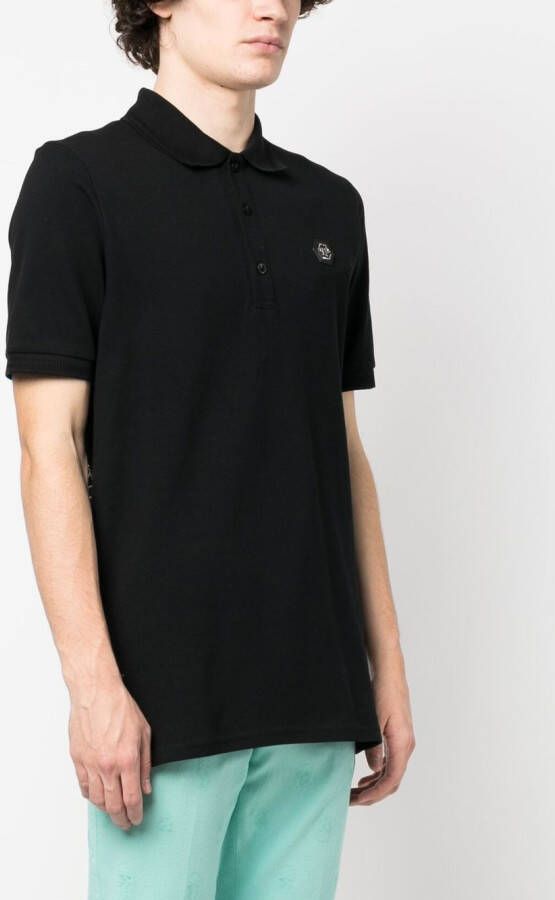 Philipp Plein Poloshirt met logo Zwart