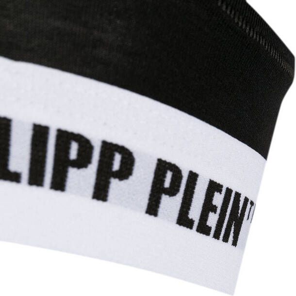 Philipp Plein Sport-bh met logoband Zwart