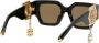 Philipp Plein Square Exclusive zonnebril met vierkant montuur Zwart - Thumbnail 4