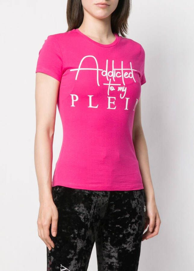 Philipp Plein SS statement T-shirt Roze