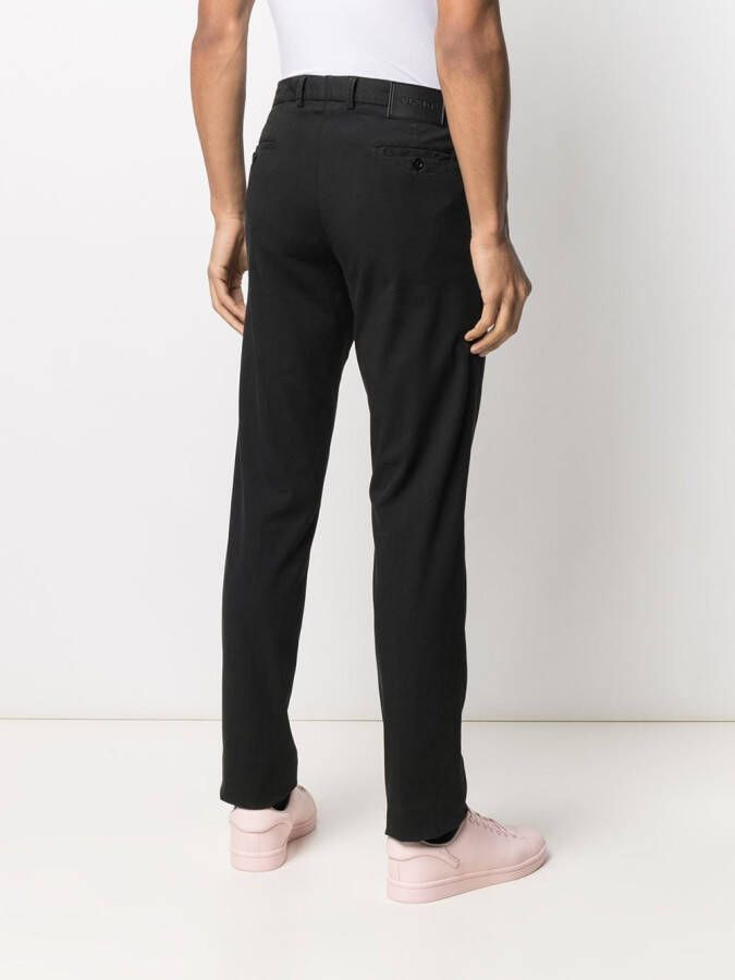 Philipp Plein Chino met logoplakkaat Zwart