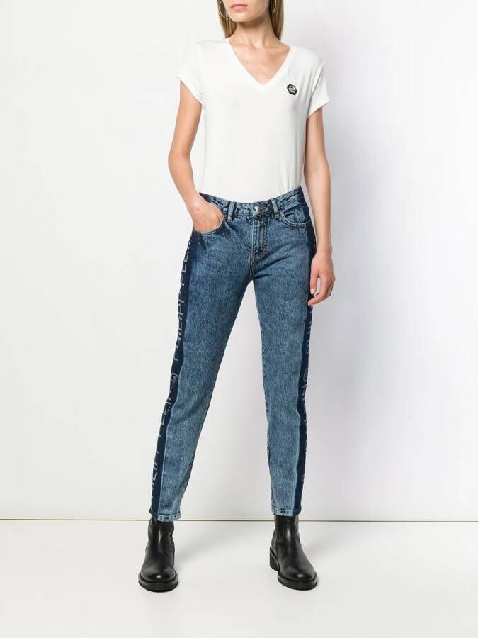 Philipp Plein Straight jeans Blauw