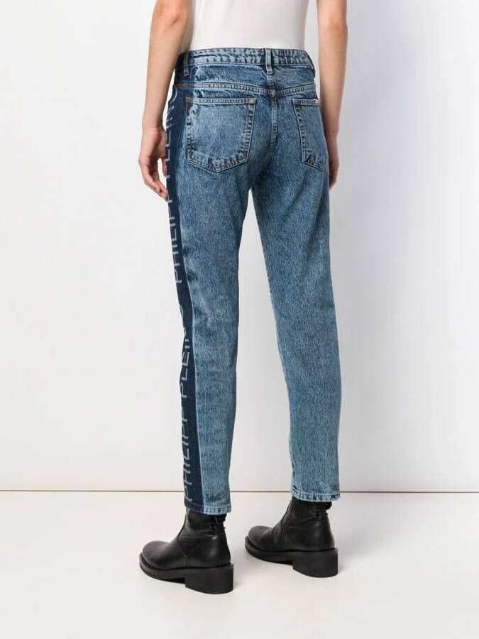Philipp Plein Straight jeans Blauw