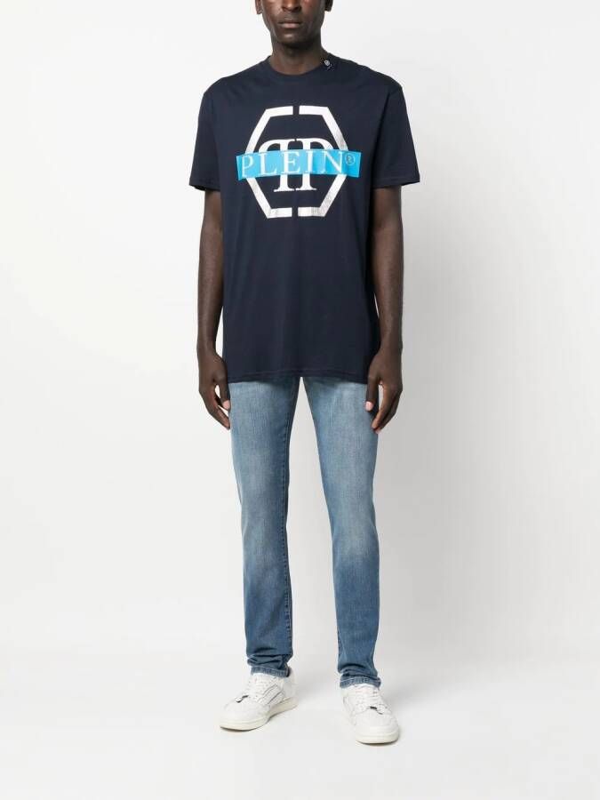 Philipp Plein Straight jeans Blauw