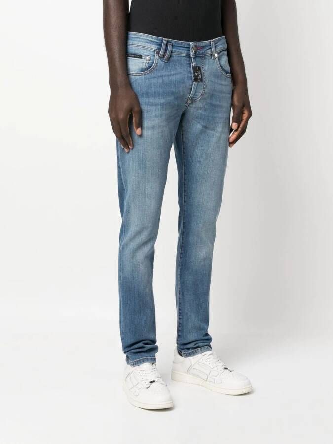 Philipp Plein Straight jeans Blauw